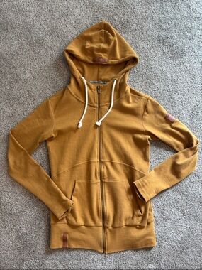 AMPERSAND AVE Goldenrod FullZip Hoodie